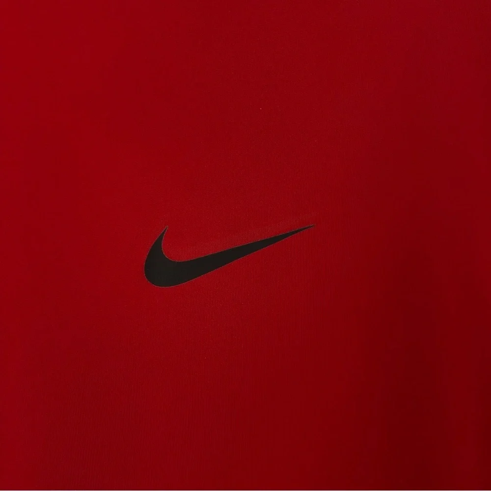 Nike Shirt Mens XL Dri Fit Sleeveless Athletic Red Logo Workout